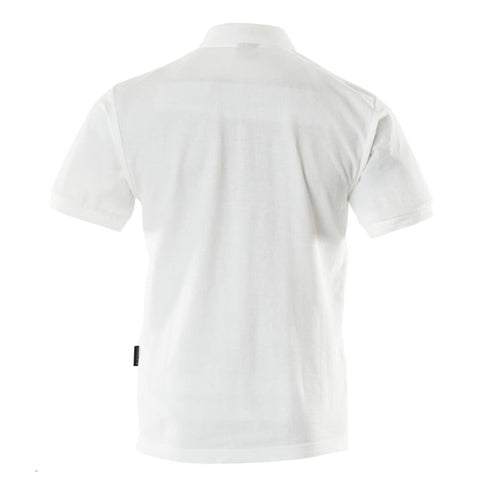 Mascot Crossover Borneo Polo Shirt With Chest Pocket - White