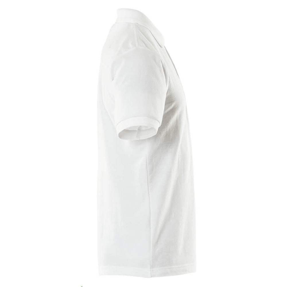Mascot Crossover Borneo Polo Shirt With Chest Pocket - White