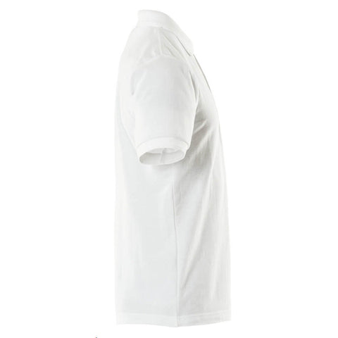 Mascot Crossover Borneo Polo Shirt With Chest Pocket - White