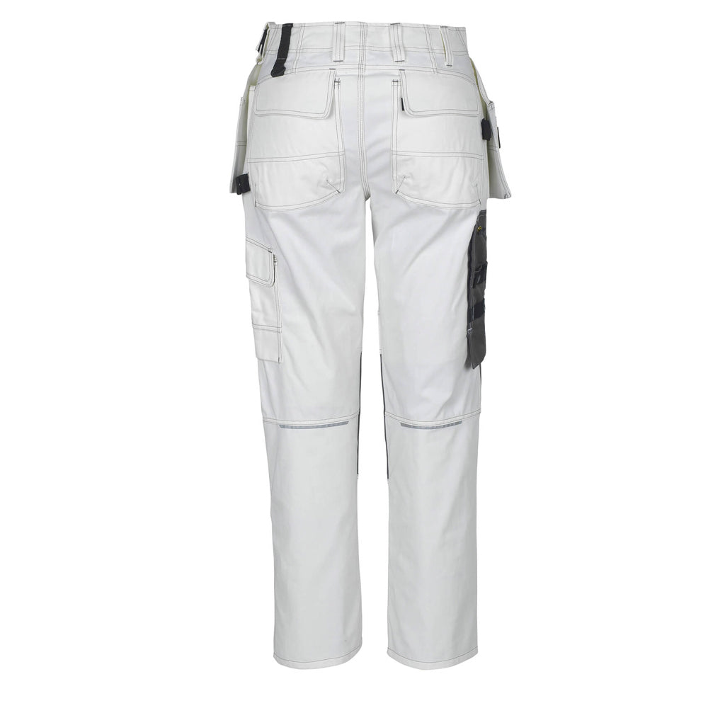 Mascot Hardwear 06131 Trousers With Kneepad Pockets And Holster Pockets White