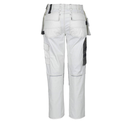 Mascot Hardwear 06131 Trousers With Kneepad Pockets And Holster Pockets White