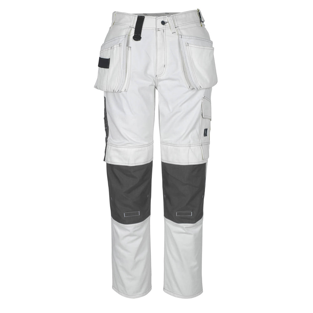 Mascot Hardwear 06131 Trousers With Kneepad Pockets And Holster Pockets White