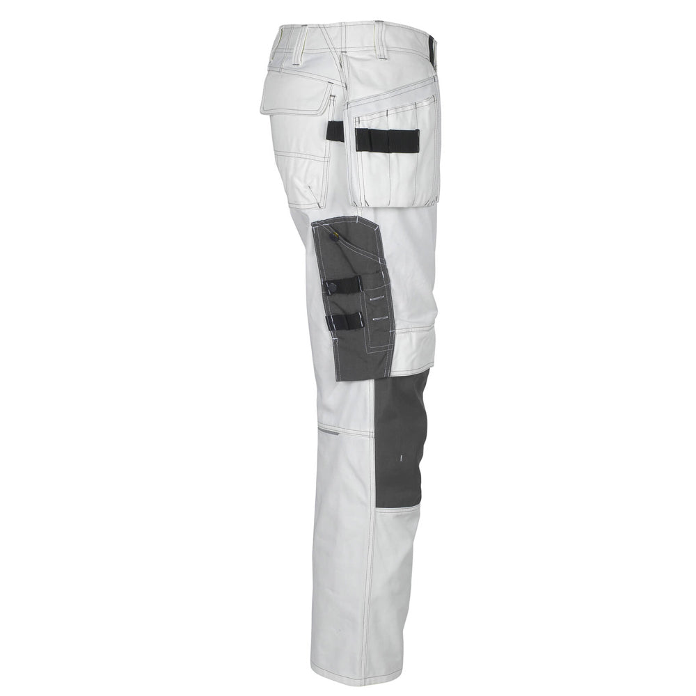 Mascot Hardwear 06131 Trousers With Kneepad Pockets And Holster Pockets White