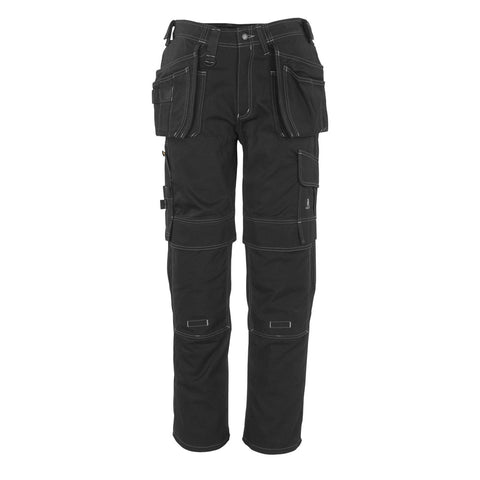 Mascot Hardwear 06131 Trousers With Kneepad Pockets And Holster Pockets Black