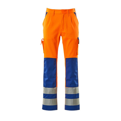 Mascot Olinda Safe Complete 07179 Trousers With Kneepad Pockets Orange Royal