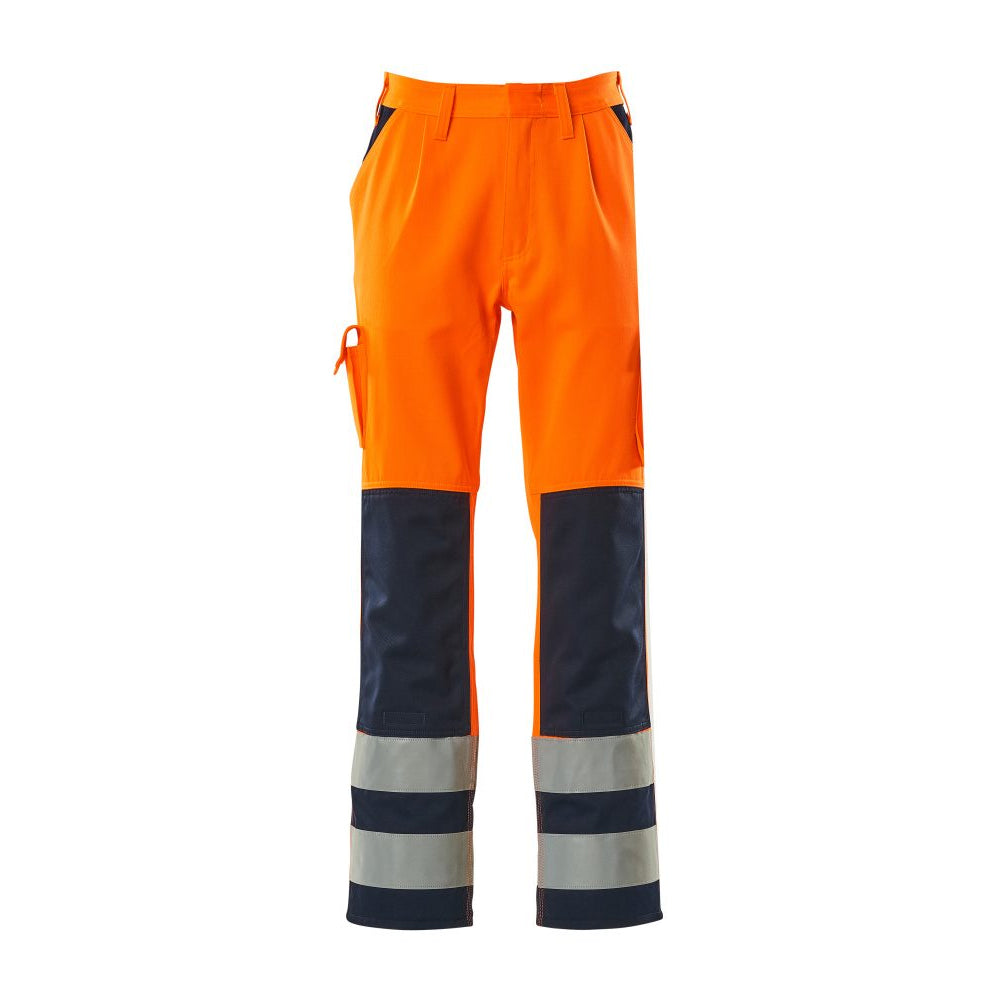 Mascot Olinda Safe Complete 07179 Trousers With Kneepad Pockets Orange Navy
