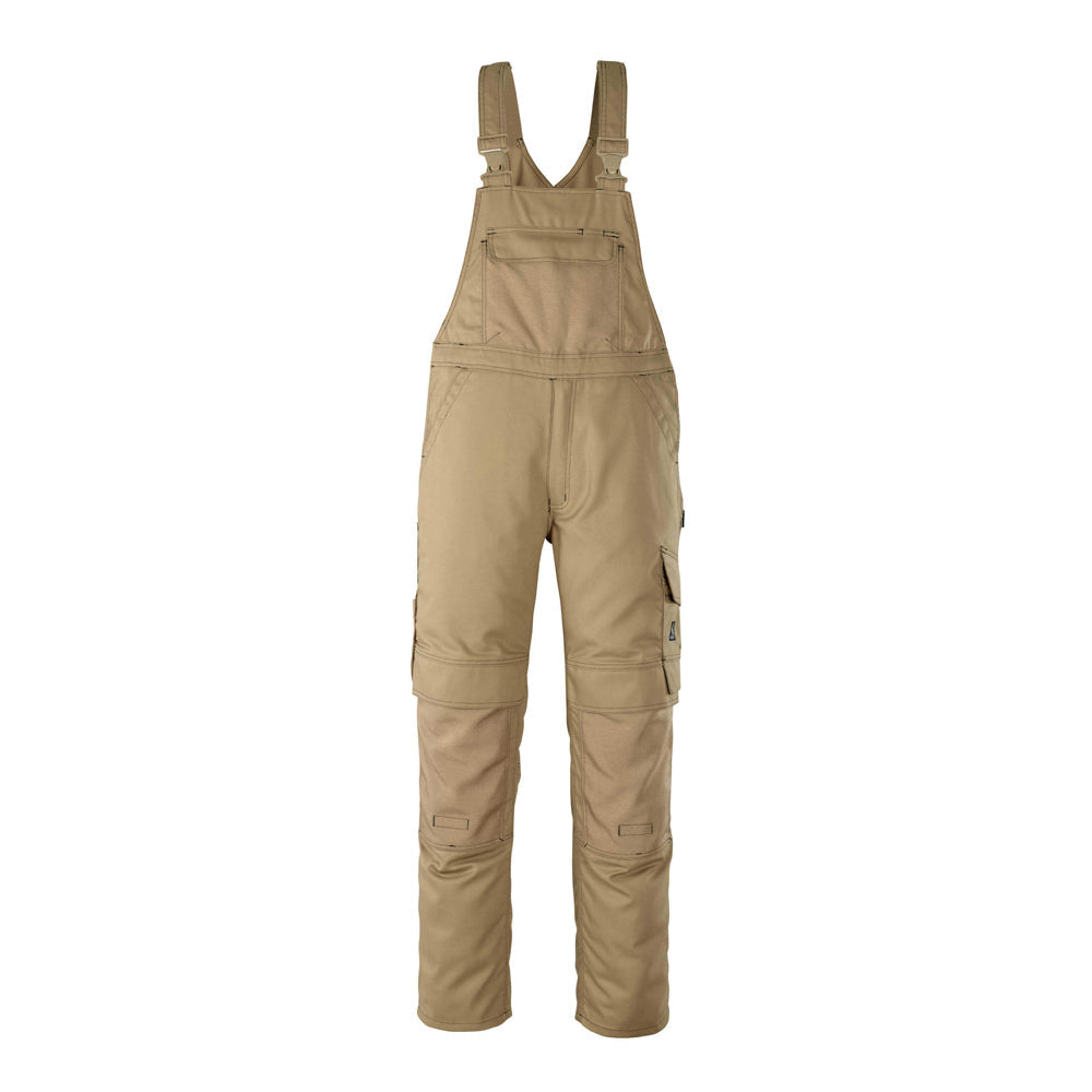 Mascot Hardwear Orense Bib & Brace With Kneepad Pockets - Khaki