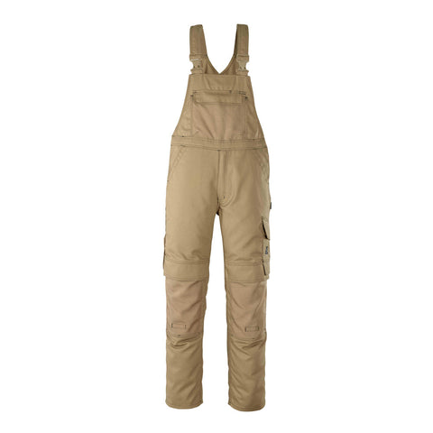 Mascot Hardwear Orense Bib & Brace With Kneepad Pockets - Khaki