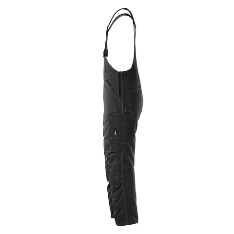 Mascot Industry Richmond Bib & Brace With Kneepad Pockets - Black