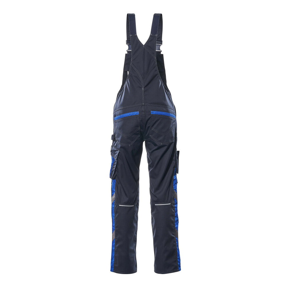 Mascot Safe Unique Augsburg Bib & Brace With Kneepad Pockets - Dark Navy/royal