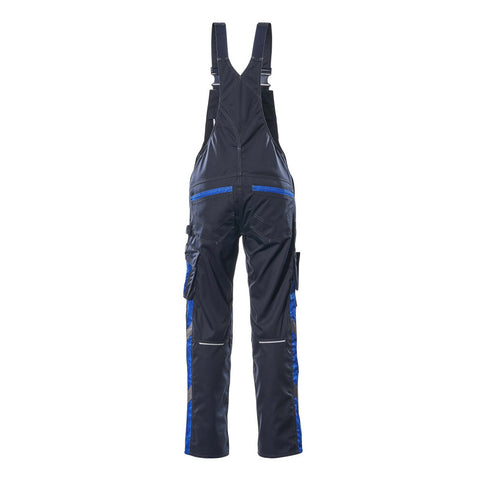 Mascot Safe Unique Augsburg Bib & Brace With Kneepad Pockets - Dark Navy/royal
