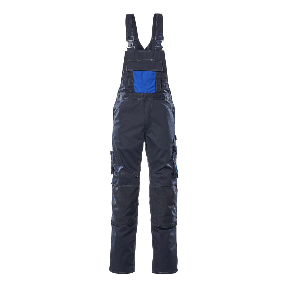 Mascot Safe Unique Augsburg Bib & Brace With Kneepad Pockets - Dark Navy/royal
