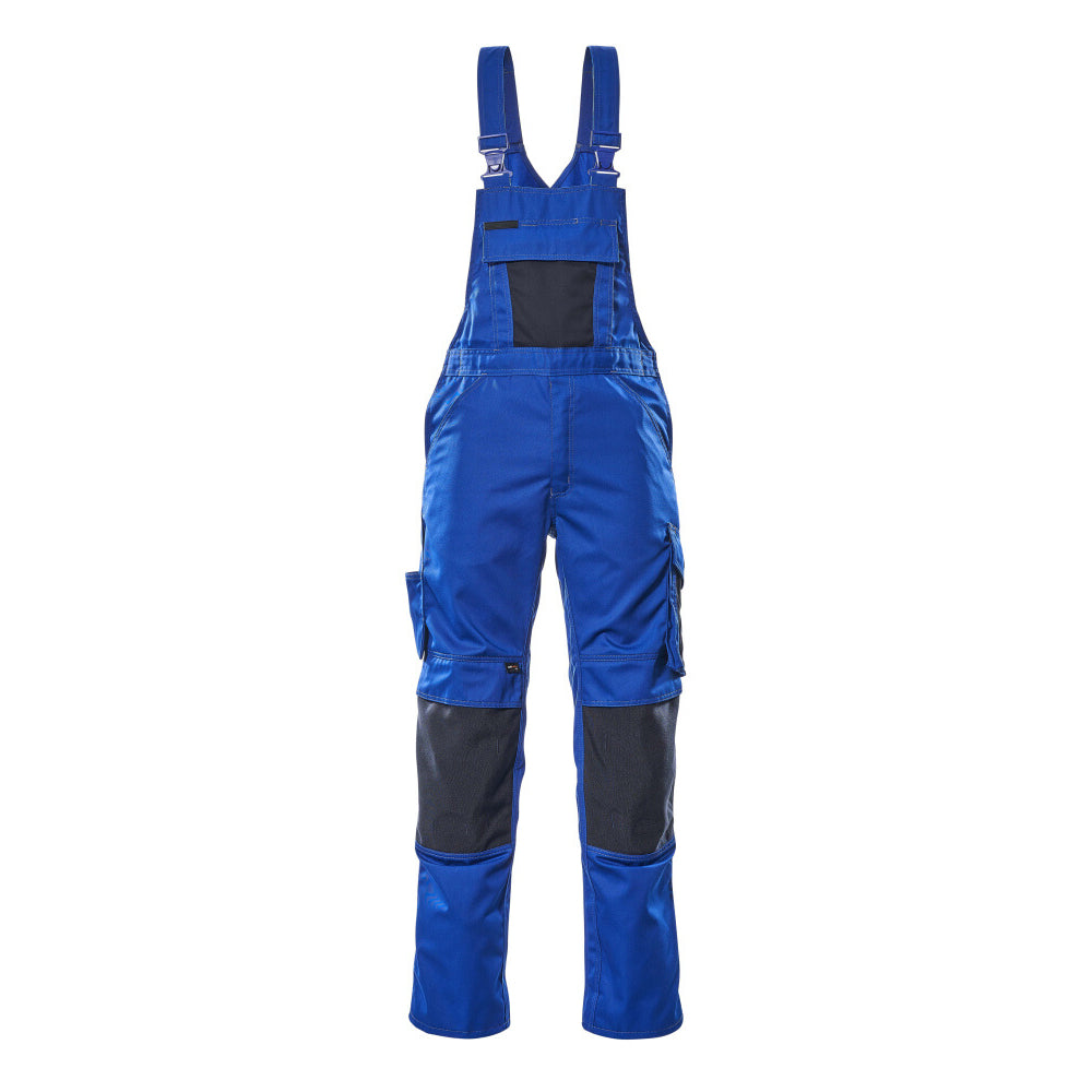 Mascot Safe Unique Augsburg Bib & Brace With Kneepad Pockets - Royal/dark Navy