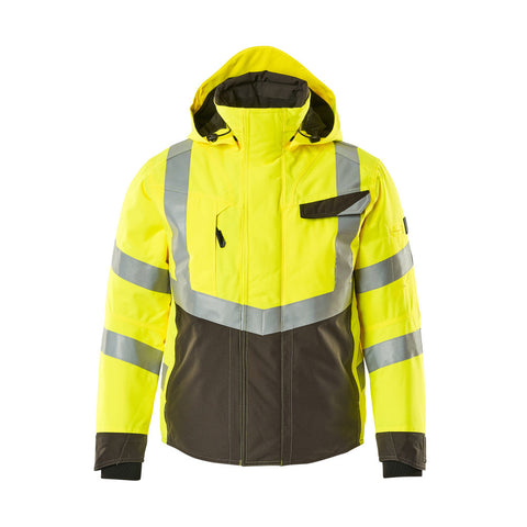 Mascot Hastings Safe Supreme 15535 Winter Jacket Waterproof Yellow Dark Anthracite - Class 3