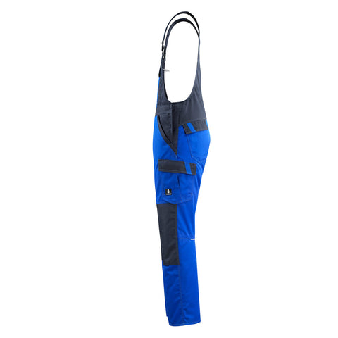 Mascot Light Bib & Brace With Kneepad Pockets - Royal/dark Navy