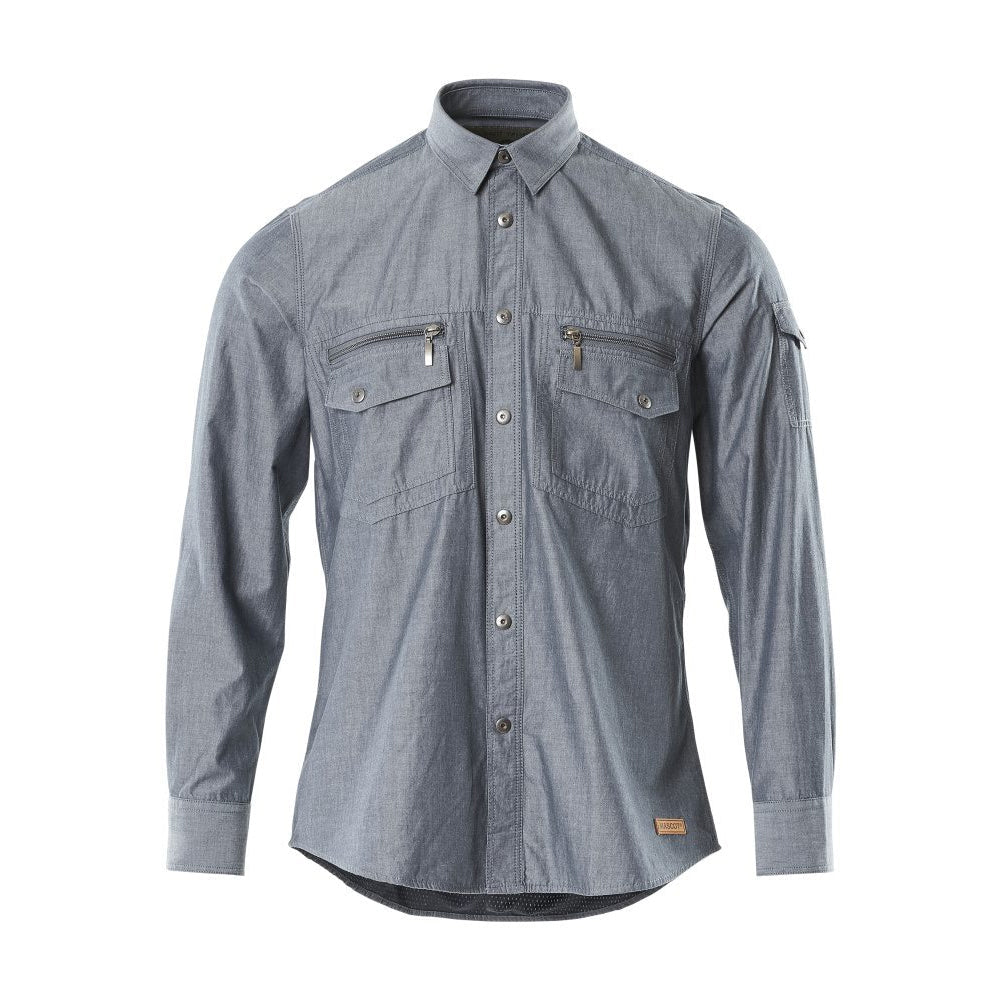 Mascot Crossover Norwood Shirt Washed Dark Blue Denim