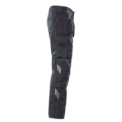 Mascot Unique 17731 Trousers With Kneepad Pockets And Holster Pockets Black