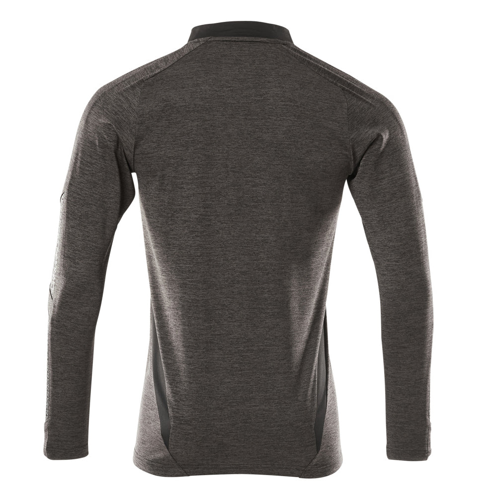 Mascot Accelerate 18081 Polo Shirt Long-sleeved Dark Anthracite Flecked Black