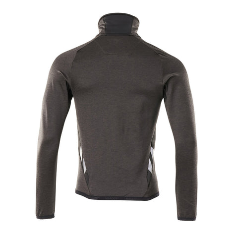 Mascot Accelerate 18103 Fleece Jumper With Zipper Dark Anthracite Black
