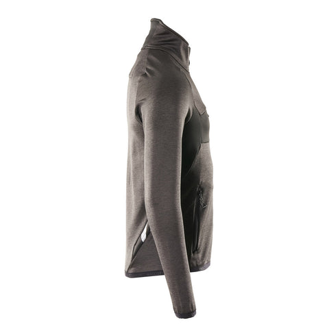 Mascot Accelerate 18103 Fleece Jumper With Zipper Dark Anthracite Black