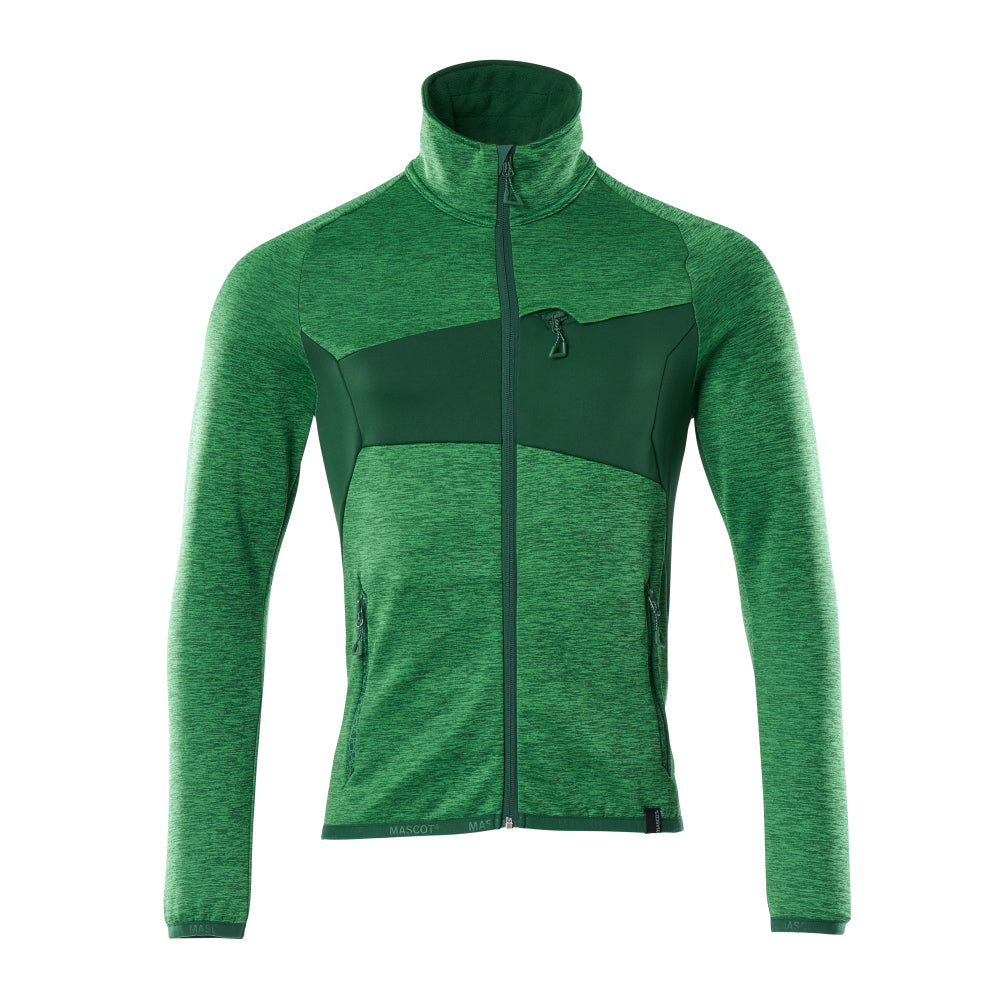 Mascot Accelerate 18103 Fleece Jumper With Zipper Grass Green