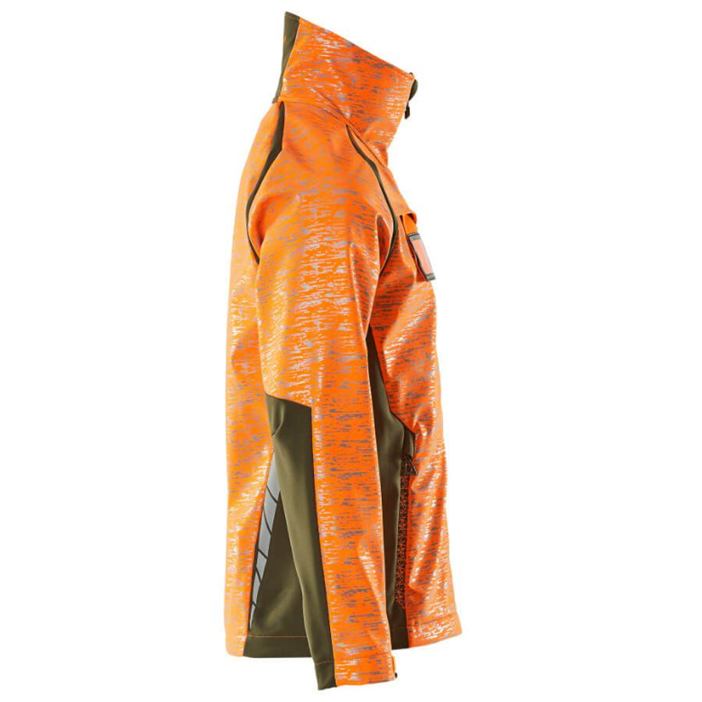 Mascot Accelerate 19202 Softshell Jacket Hi-Vis Orange Moss Green