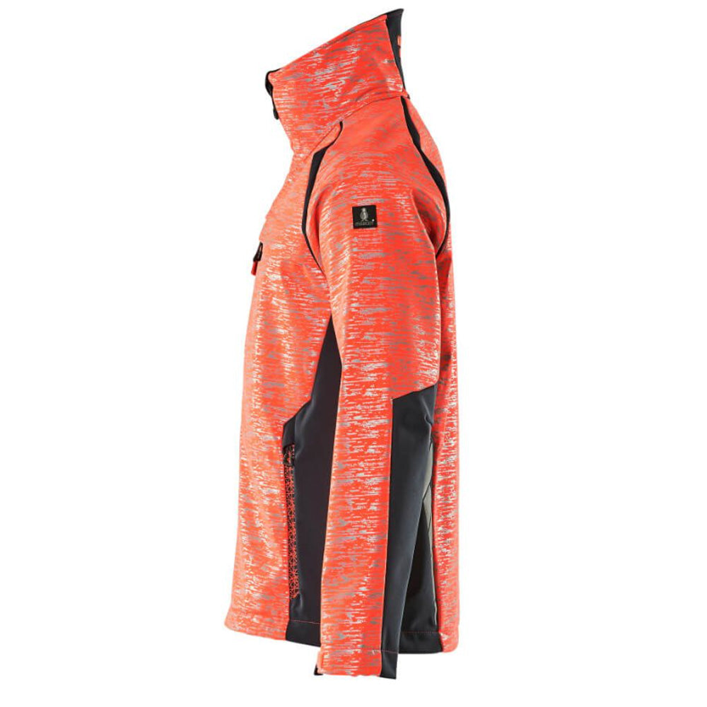 Mascot Accelerate 19202 Softshell Jacket Hi-Vis Red Dark Navy