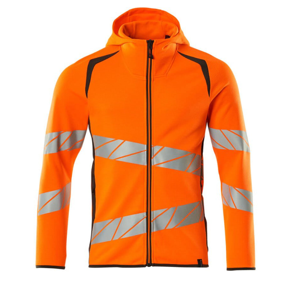 Mascot Accelerate 19284 Hoodie With Zipper Hi-Vis Orange Dark Anthracite