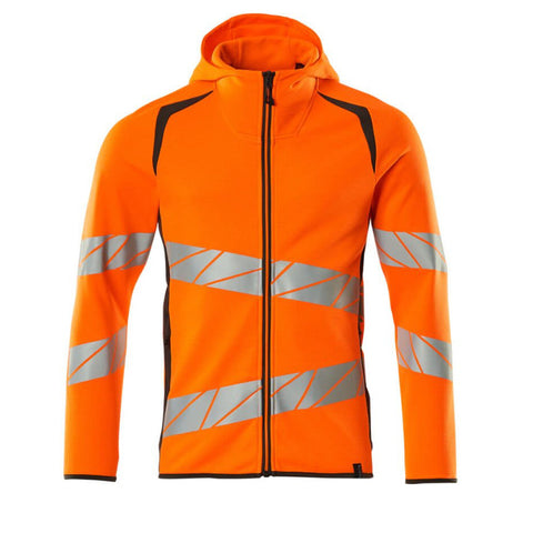 Mascot Accelerate 19284 Hoodie With Zipper Hi-Vis Orange Dark Anthracite