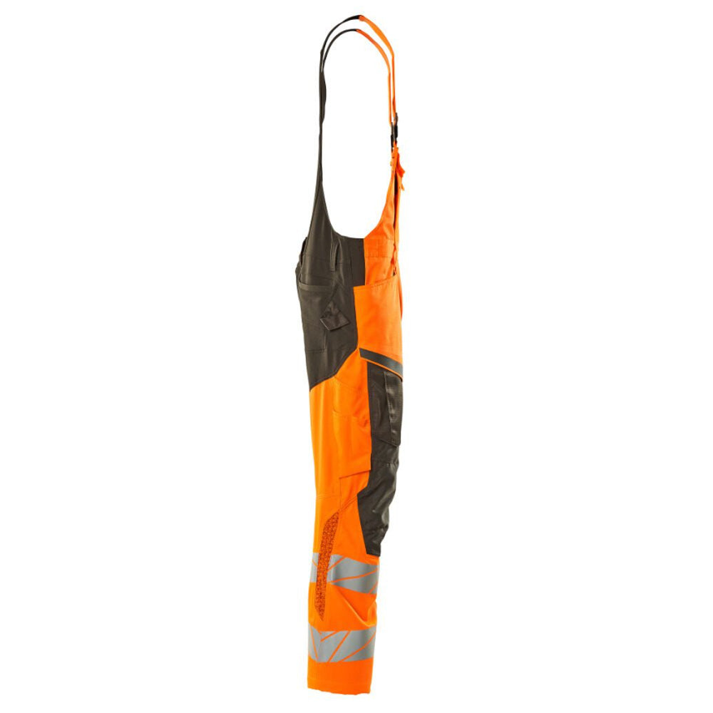 Mascot Accelerate 19569 Bib & Brace With Kneepad Pockets Hi-Vis Orange Dark Anthracite