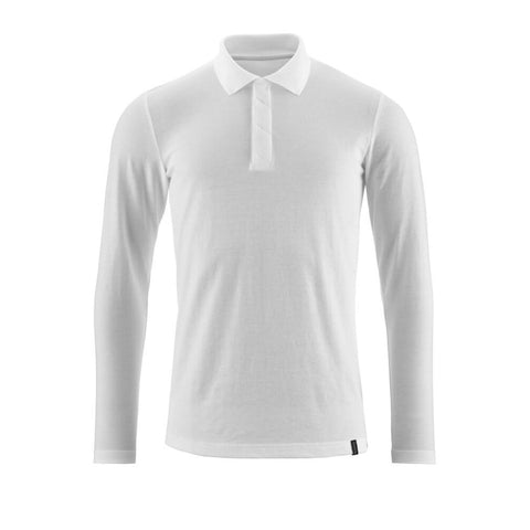 Mascot Crossover Prowash Polo Shirt Long-sleeved White