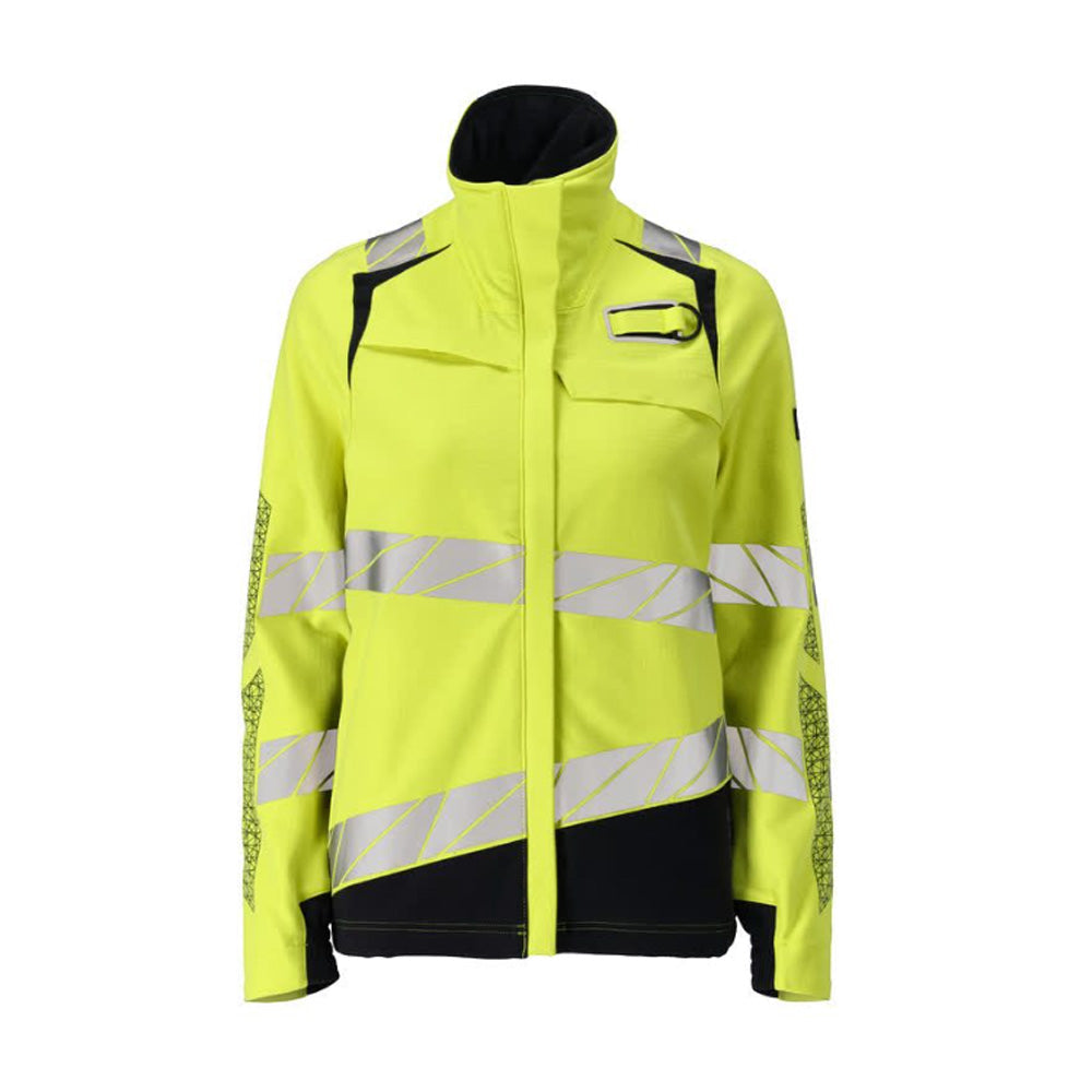 Mascot Accelerate Ladies 21008 Hi-Vis Yellow / Dark Navy Flame Retardant Jacket