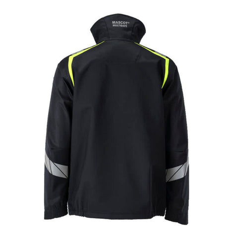 Mascot Accelerate 21202 Flame Retardant Softshell Jacket Dark Navy / Hi-Vis Yellow