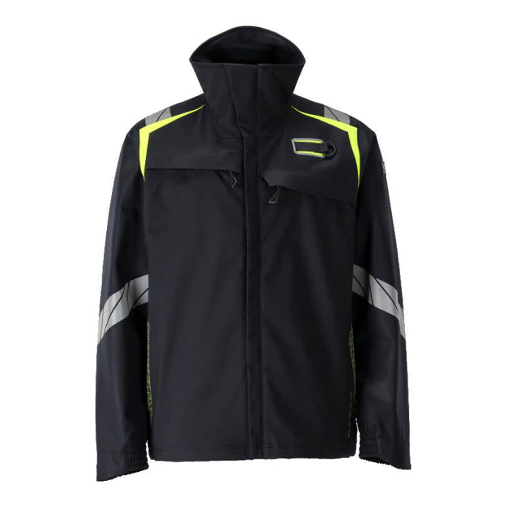 Mascot Accelerate 21202 Flame Retardant Softshell Jacket Dark Navy / Hi-Vis Yellow