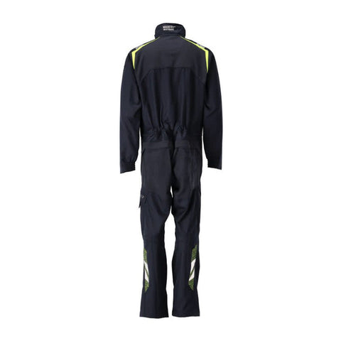 Mascot Accelerate 21519 Flame Retardant Boilersuit Dark Navy / Hi-Vis Yellow