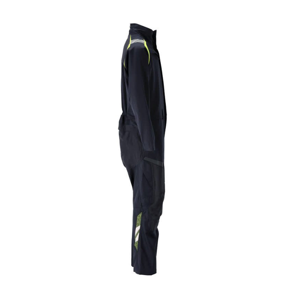 Mascot Accelerate 21519 Flame Retardant Boilersuit Dark Navy / Hi-Vis Yellow