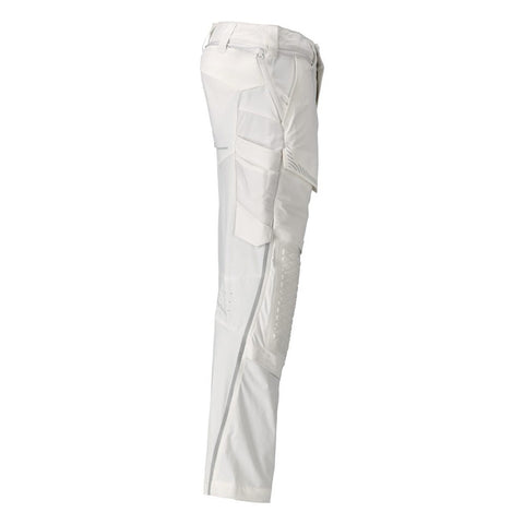 Mascot Customized 22079 Pants With Kneepad Pockets White