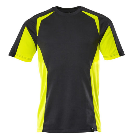 Mascot Accelerate 22082 T-Shirt Black Hi-Vis Yellow