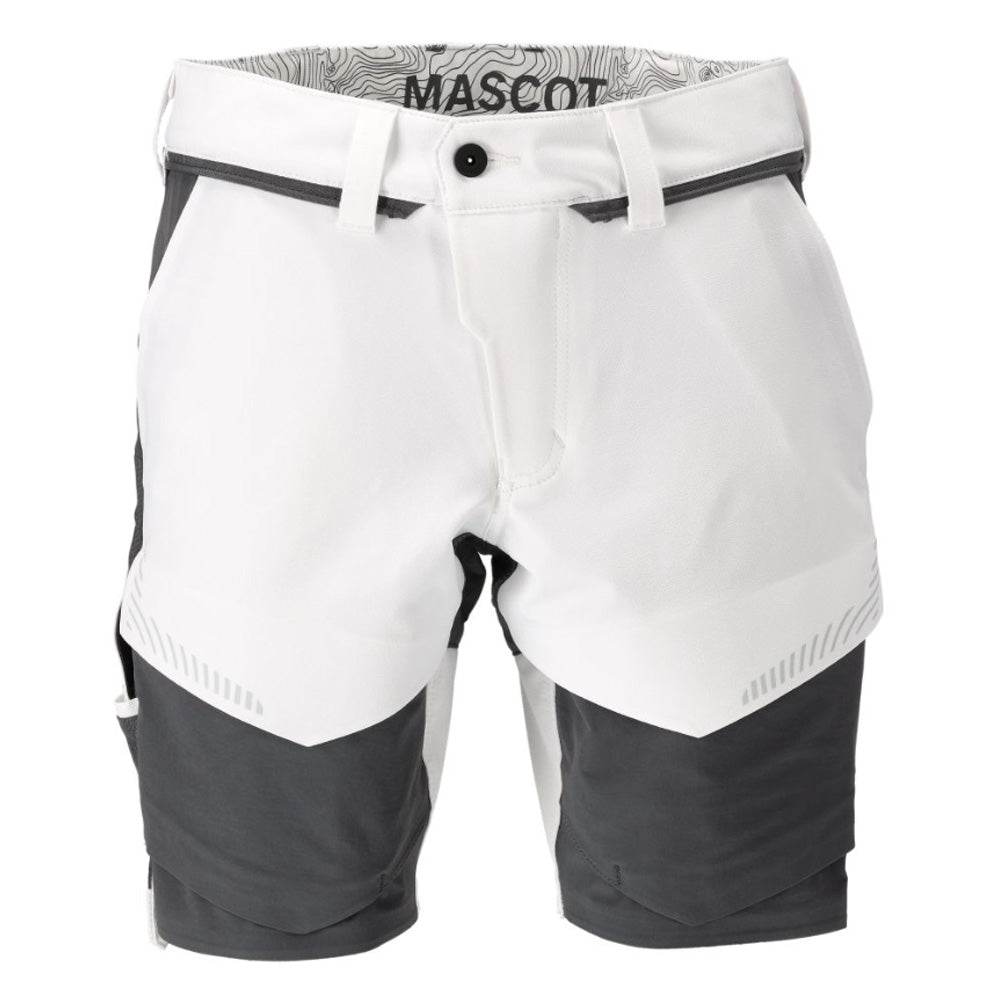 Mascot Customized 22149 Stretch Shorts White/Grey