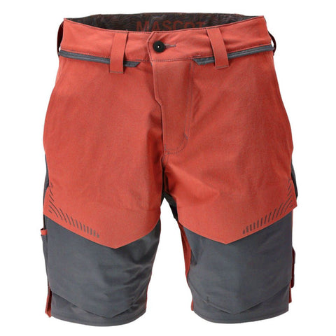 Mascot Customized 22149 Stretch Shorts Red/Grey