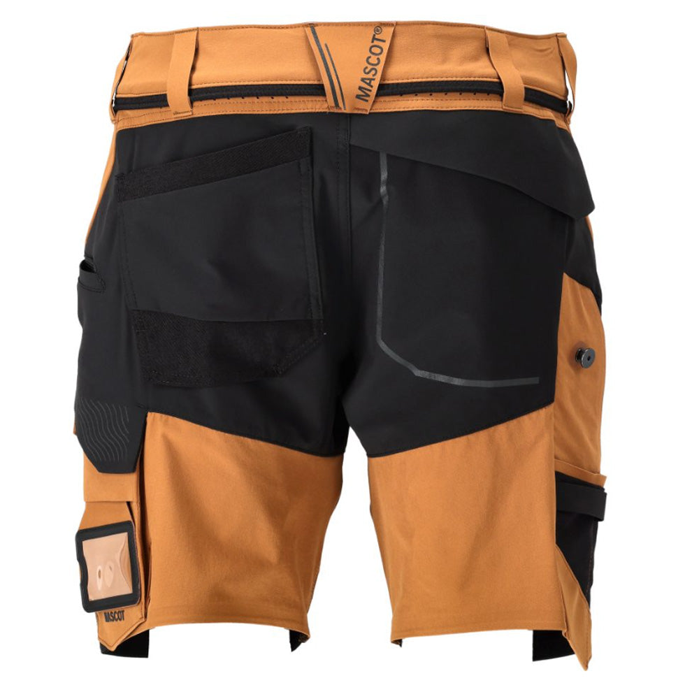 Mascot Customized 22149 Stretch Shorts Brown/Black