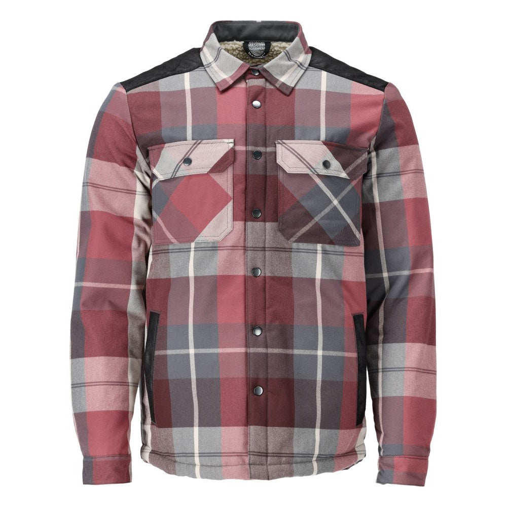 Mascot Customized 23104 Flannel Shirt Bordeaux Checked