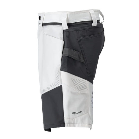 Mascot Customized 25149 Stretch Shorts White / Stone Grey