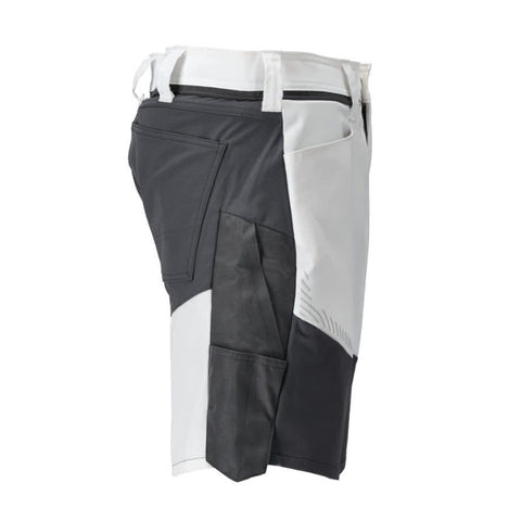 Mascot Customized 25149 Stretch Shorts White / Stone Grey
