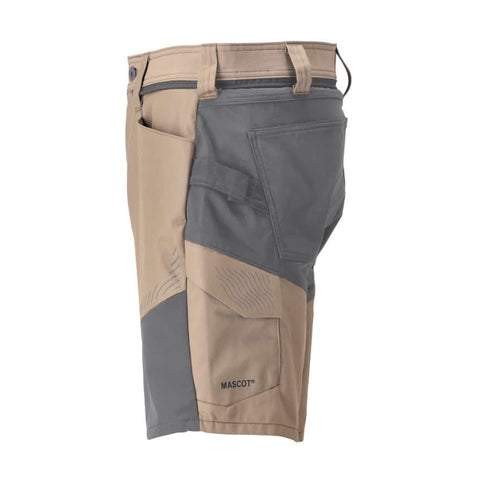 Mascot Customized 25149 Stretch Shorts Dark Sand / Stone Grey