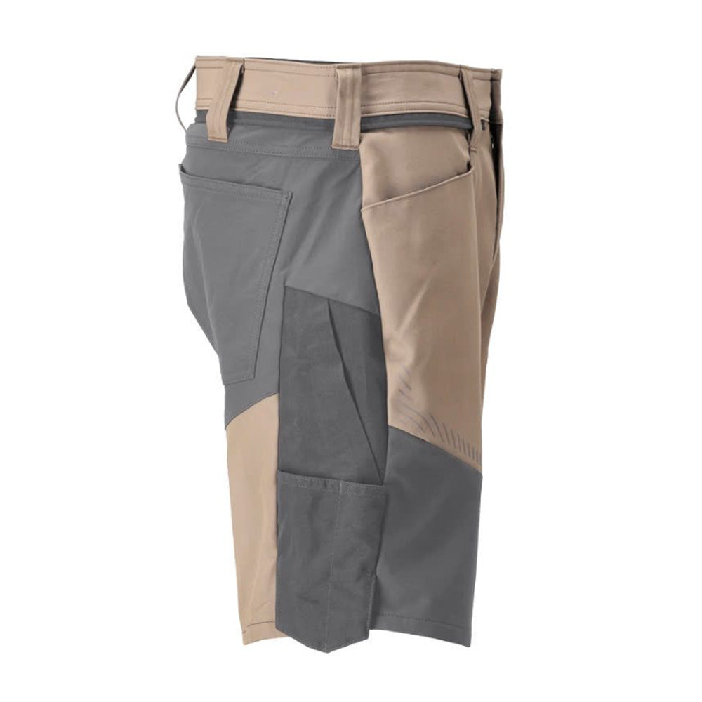 Mascot Customized 25149 Stretch Shorts Dark Sand / Stone Grey