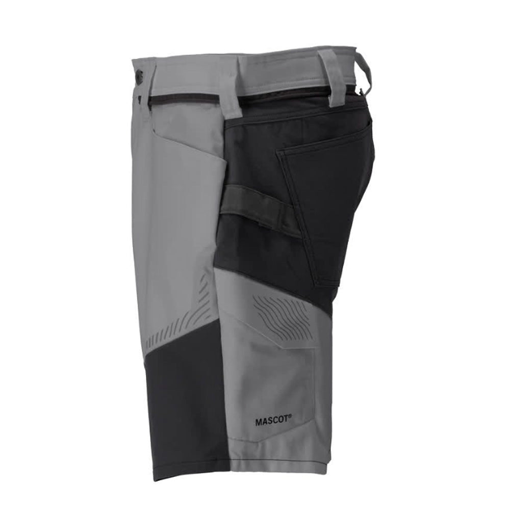 Mascot Customized 25149 Stretch Shorts Stone Grey / Black