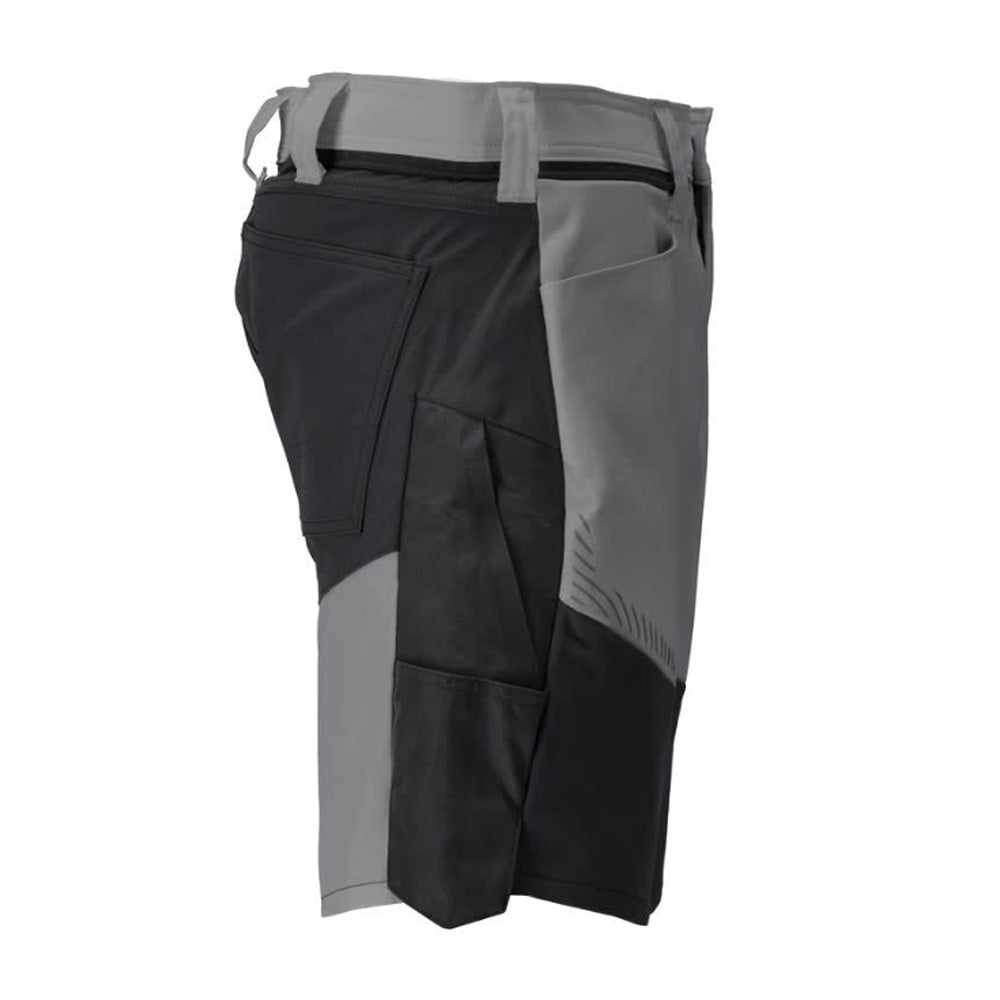 Mascot Customized 25149 Stretch Shorts Stone Grey / Black