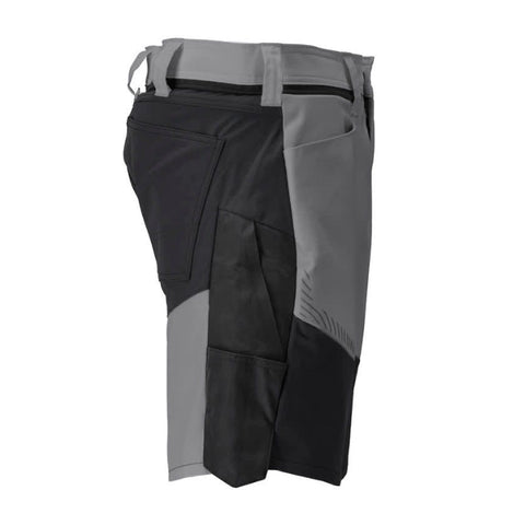 Mascot Customized 25149 Stretch Shorts Stone Grey / Black