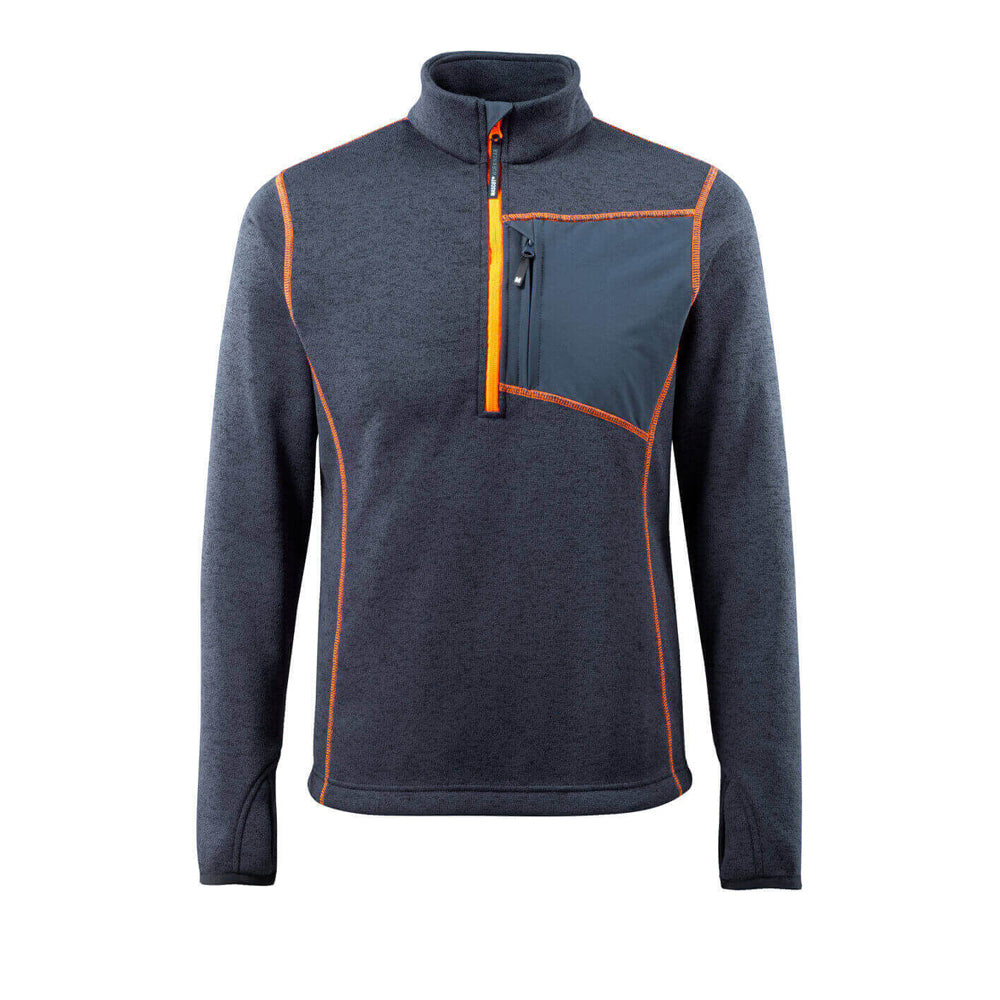Mascot Hardwear Reims Knitted Jumper With Half Zip Dark Navy